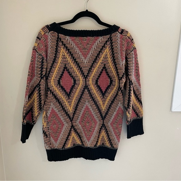 APRICOT Fair Isle Multi Coloured Crew Sweater, Size S - Picture 2 of 6